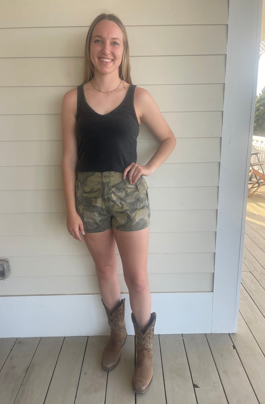 Camo Cargo Shorts