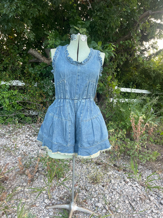 Short Denim Romper