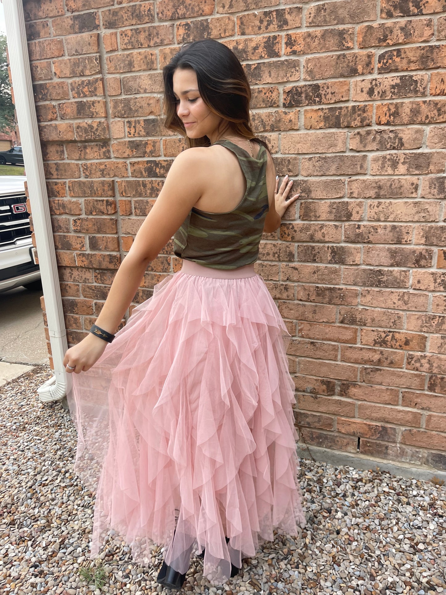 Ruffle Skirt- Pink