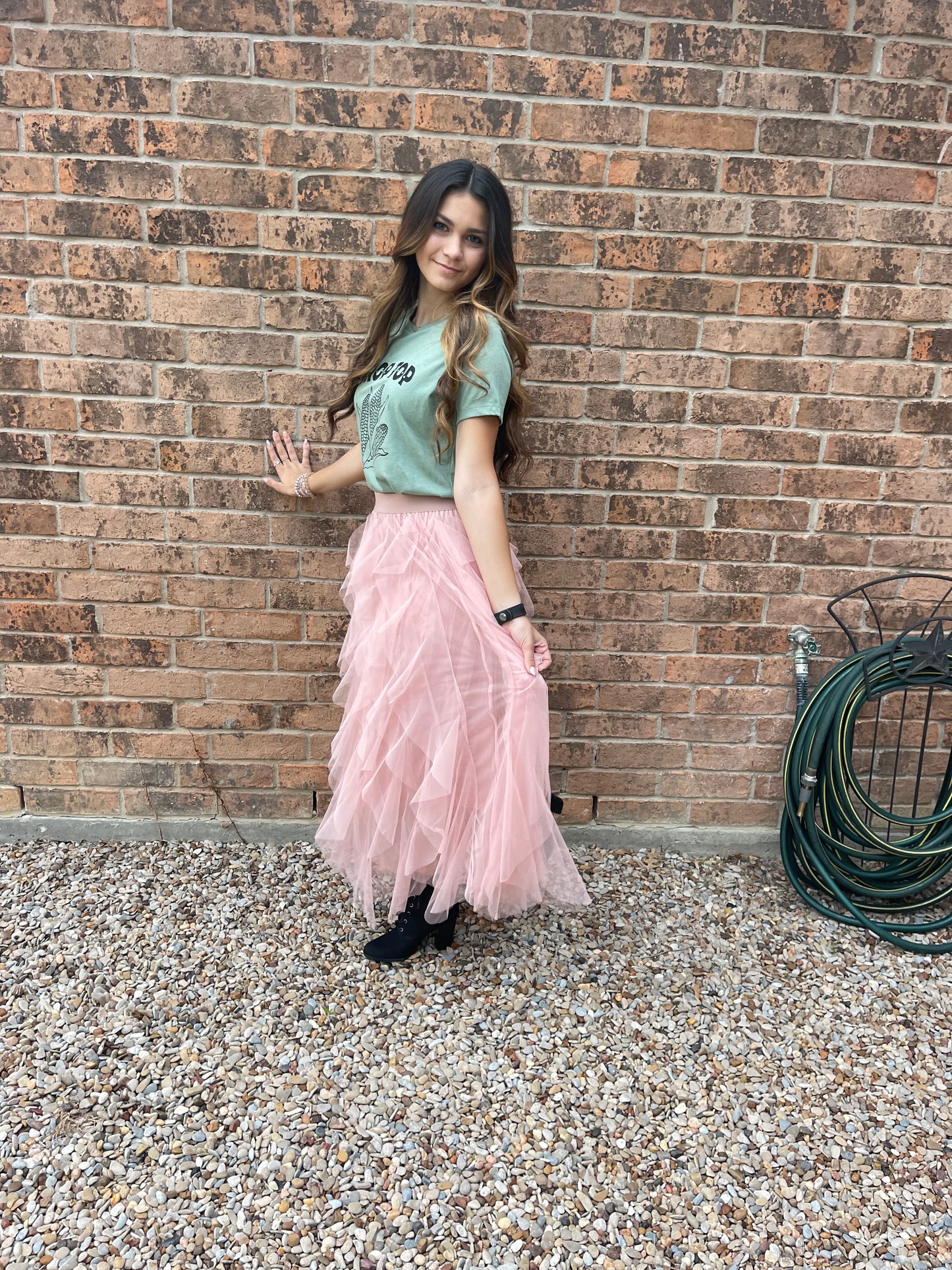 Ruffle Skirt- Pink