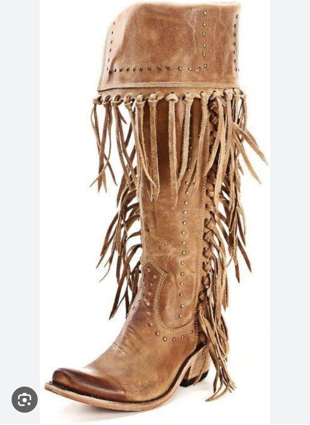 Liberty Black Tall Fringe Boot